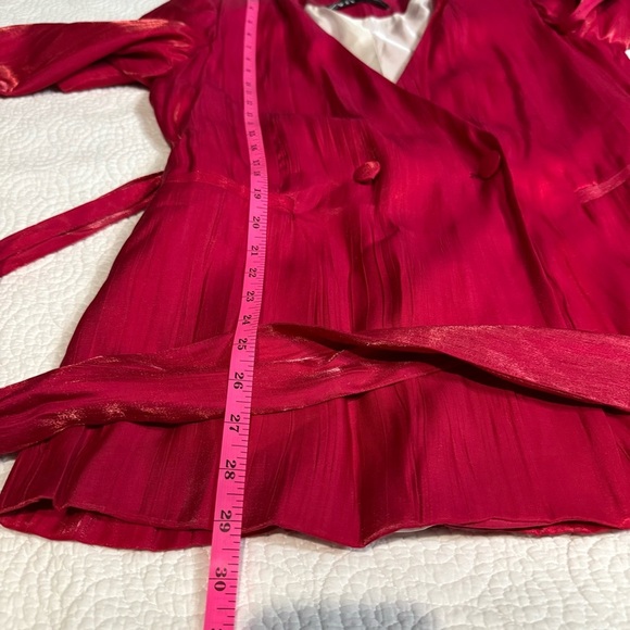 BNWT Zara Pink Blazer with Belt size Small - Picture 9 of 10